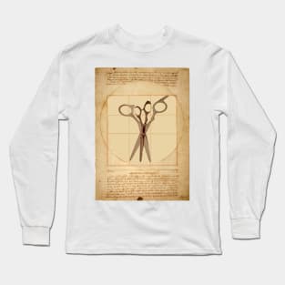 Vitruvian Haircut 1 Long Sleeve T-Shirt